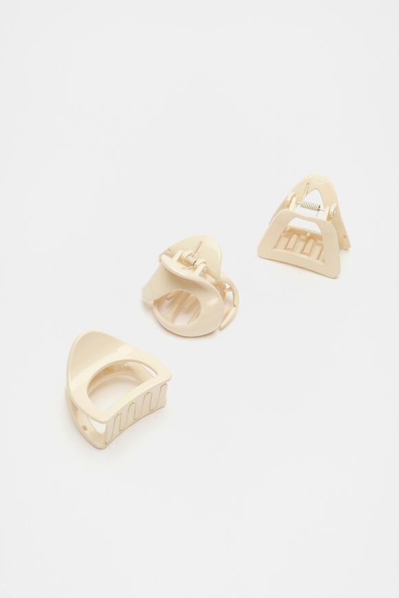 Small Hair Claw Pack  Cream  hi-res
