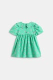 Check Flower Dress  Light Evergreen  hi-res