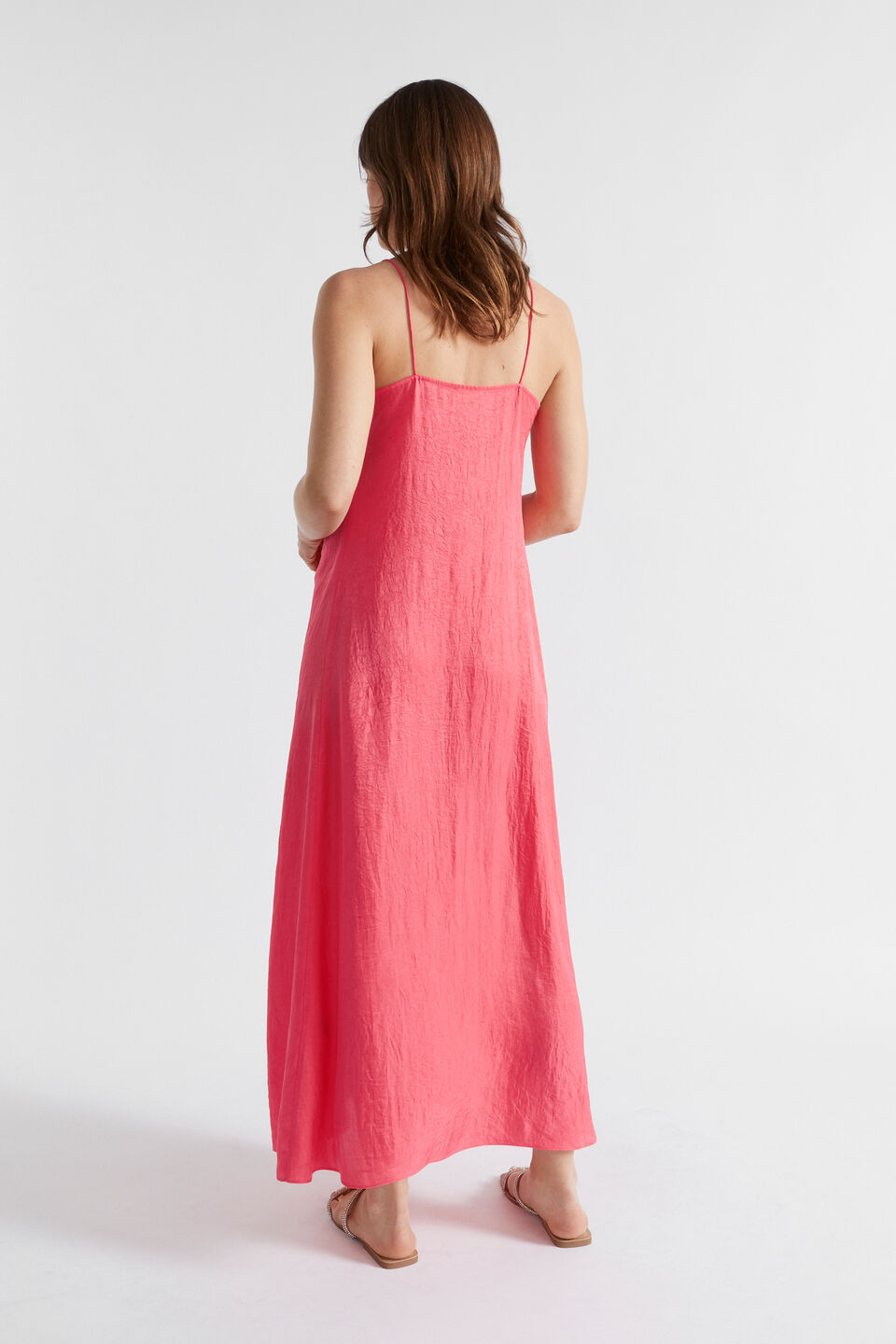 Satin Maxi Dress  Wild Berry
