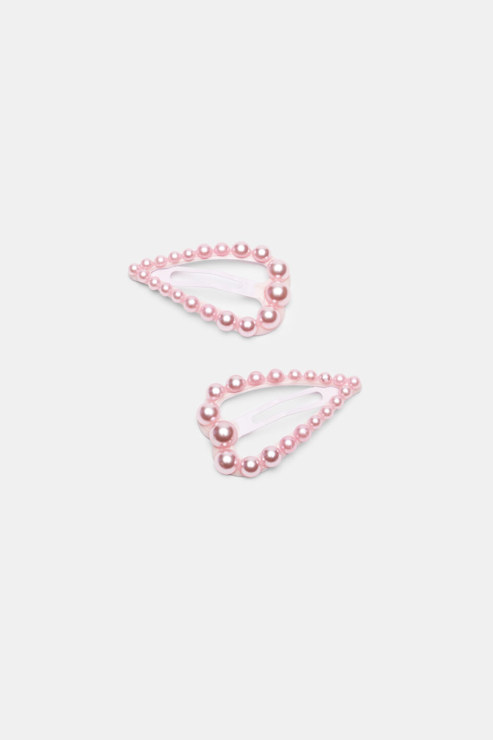 Pearl Heart Snaps  Candy Pink