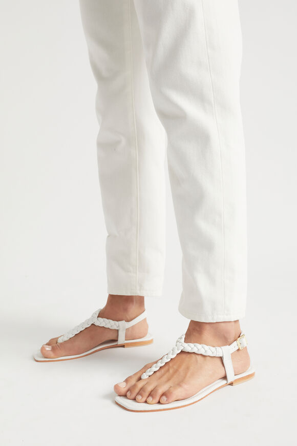 Eliana Braid Sandal  White  hi-res