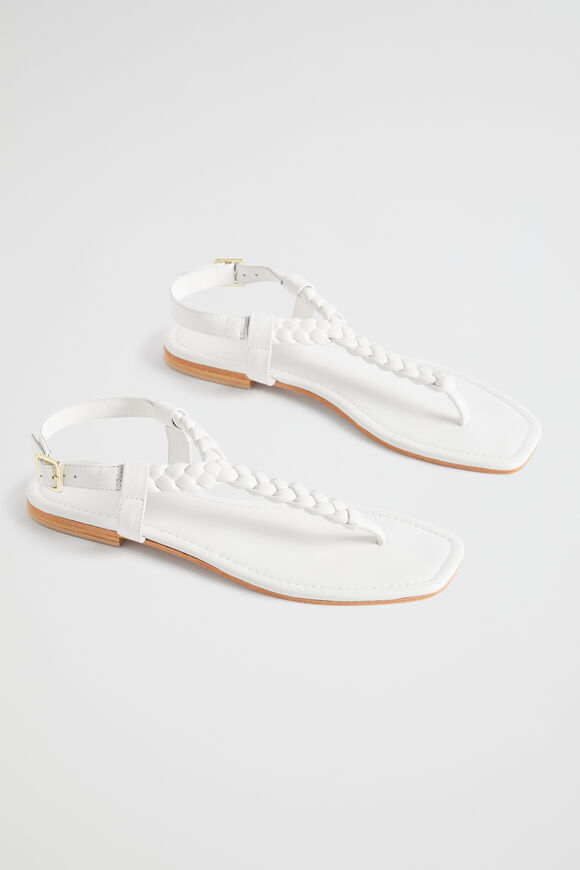 Eliana Braid Sandal  White  hi-res