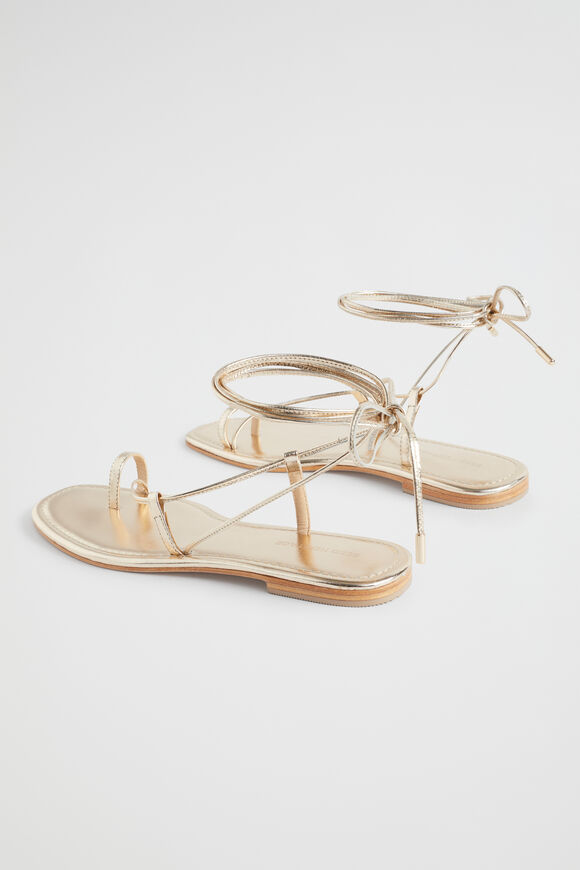 Steffi Tie Up Sandal  Soft Gold  hi-res