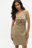 Linen Twist Front Mini Dress  Rosemary  hi-res