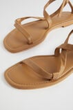 Nicole Leather Tie Up Sandal  Caramel  hi-res