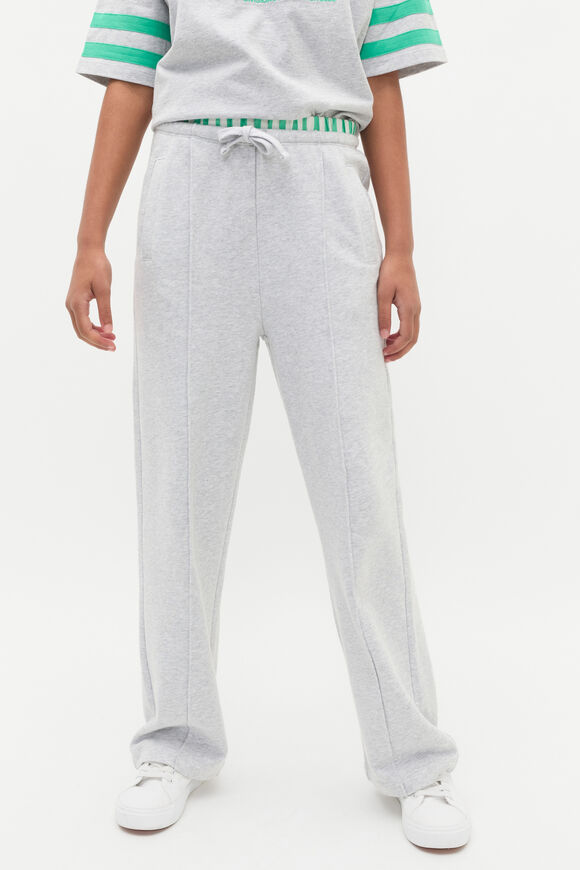 Pin Tuck Track Pant  Cloud Grey Marle  hi-res
