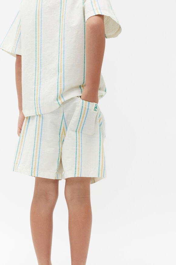 Stripe Short  Milk  hi-res