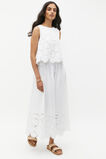 Lace Broderie Midi Skirt  Whisper White  hi-res