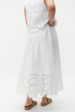 Lace Broderie Midi Skirt  Whisper White  hi-res