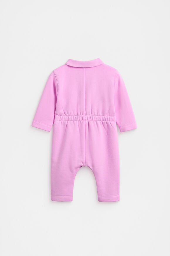 Zip Collar Onesie  Fairy Floss  hi-res