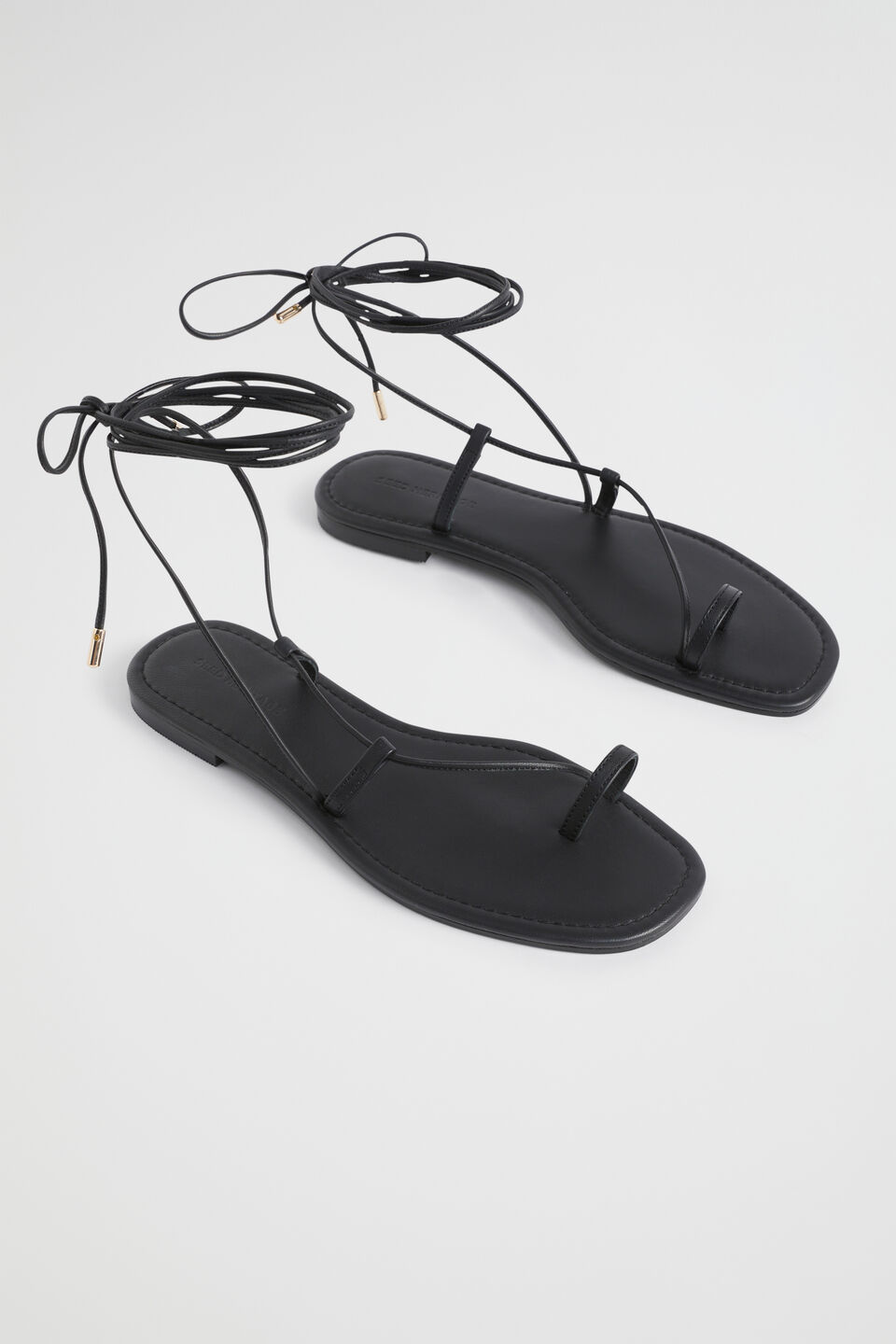 Steffi Tie Up Sandal  Black