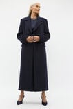 Wool Blend Double Breasted Coat  Twilight Blue  hi-res