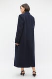Wool Blend Double Breasted Coat  Twilight Blue  hi-res