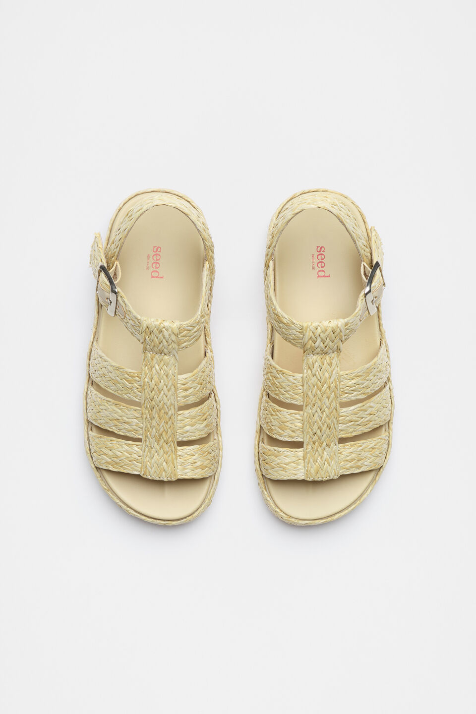 Woven Cage Sandal  Natural