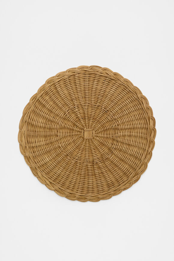 Rattan Woven Placemat  Natural  hi-res