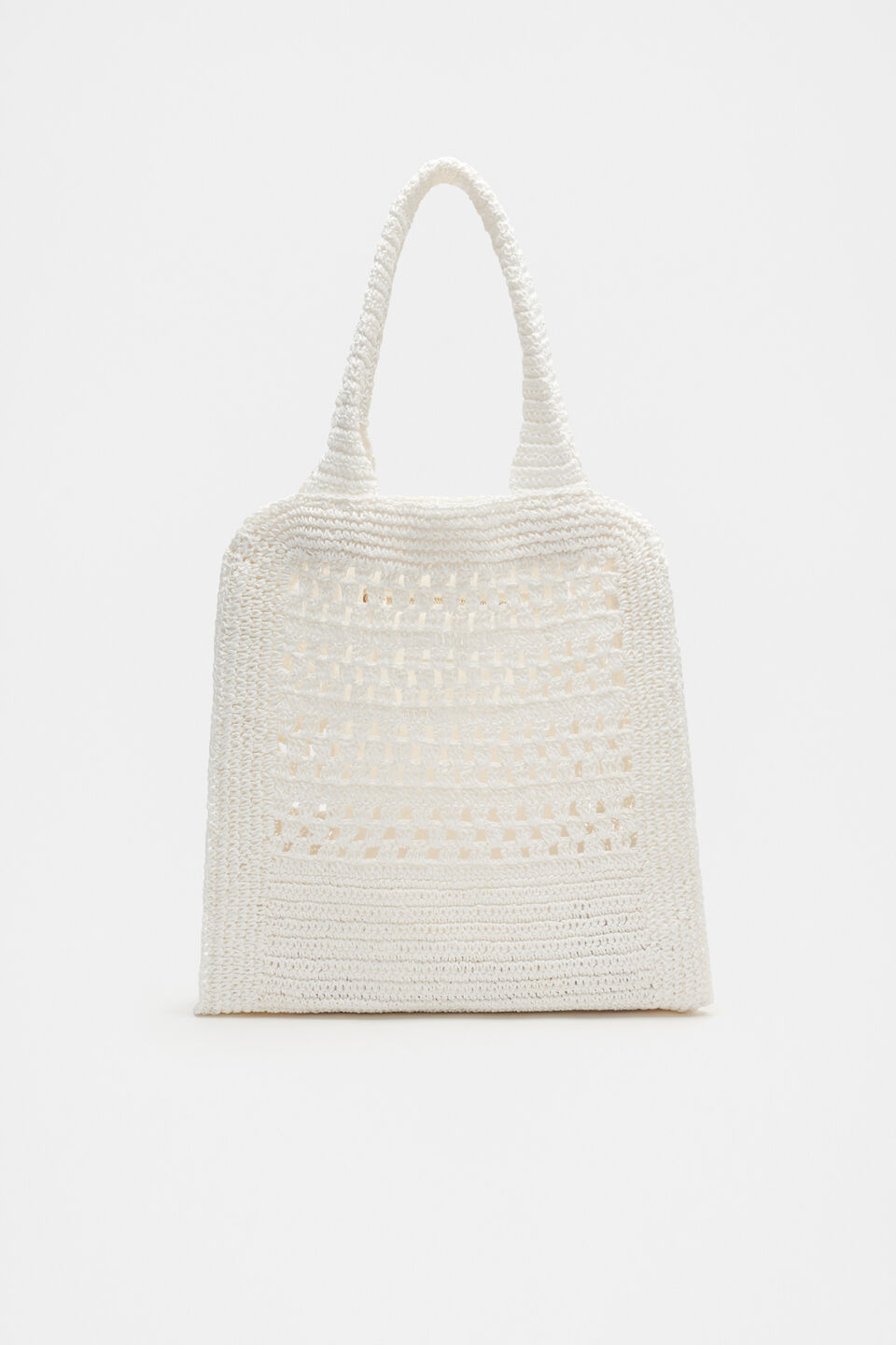 Woven Tote  White