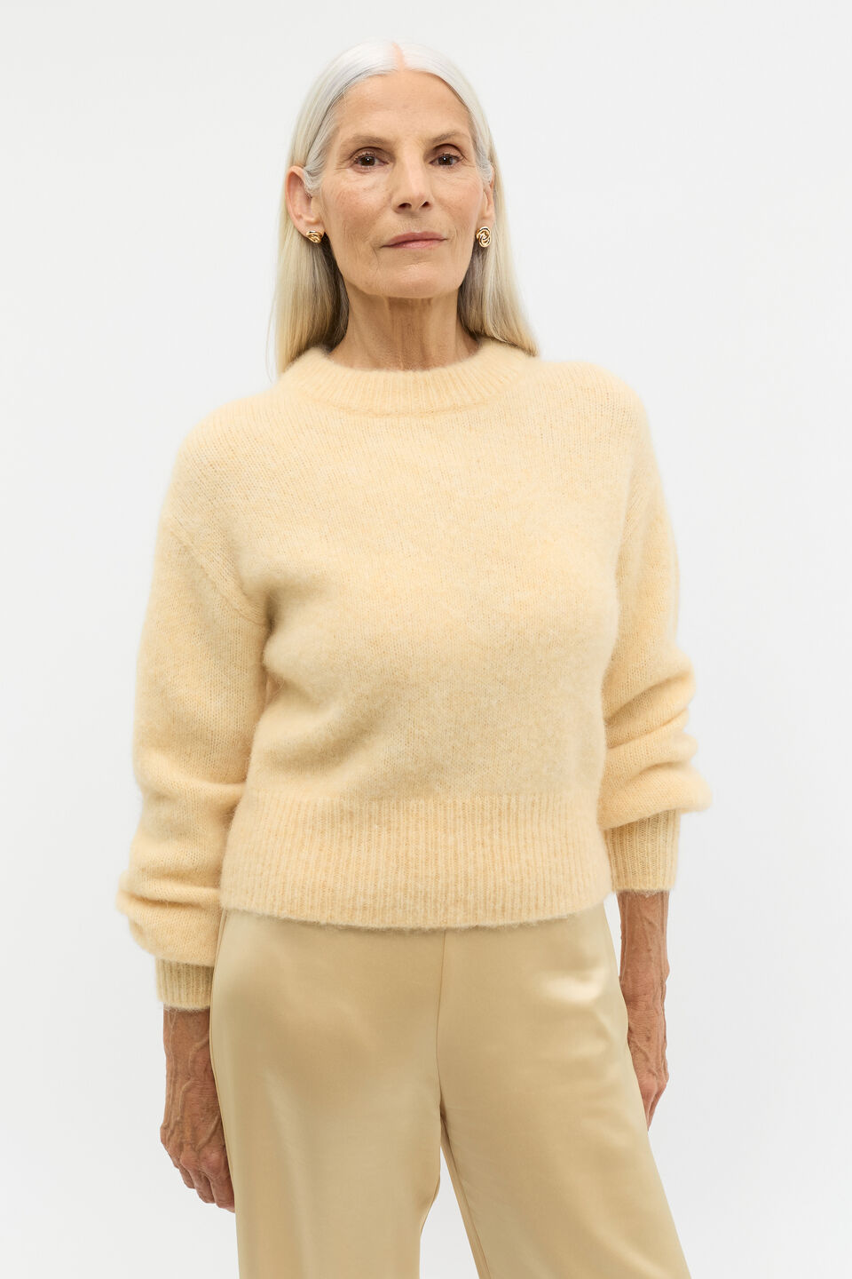 Lofty Crew Neck Knit  Marzipan Marle