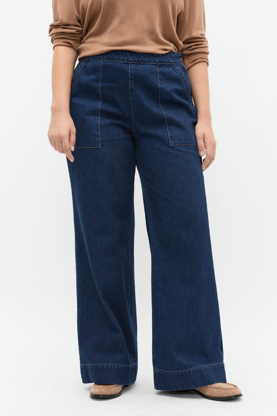 Denim Side Zip Jean  Twilight Blue Wash