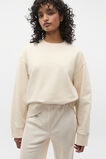 Longline Crew Neck Sweat  Coconut Cream  hi-res