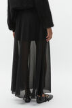 Sheer Layered Skirt  Black  hi-res