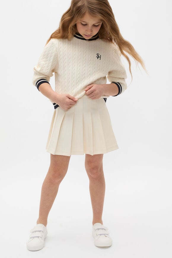 Pleat Skirt  Coconut Cream  hi-res