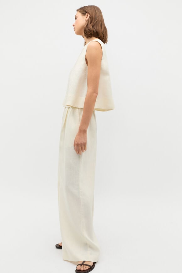 Core Linen Shell Top  Buttercream  hi-res