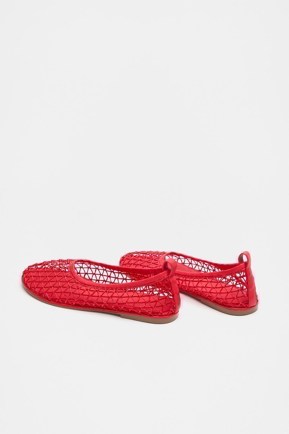 Parker Open Weave Ballet Flat  Electric Crimson