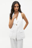 Textured Utility Halter Vest  Whisper White  hi-res