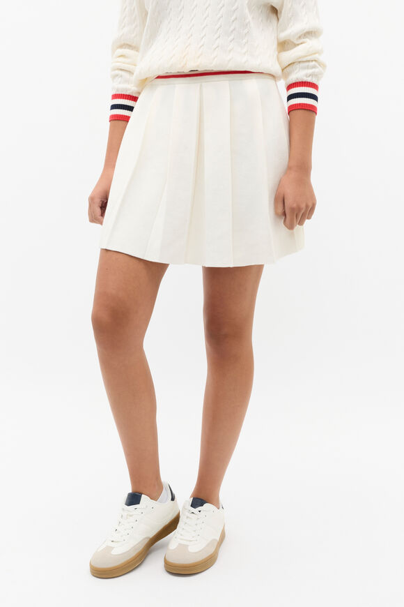 Pleat Knit Skirt  Light Cream  hi-res