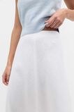 Core Linen Seam Front Skirt  Whisper White  hi-res