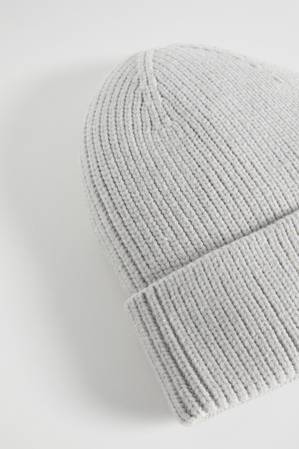 Rib Initial Beanie  U