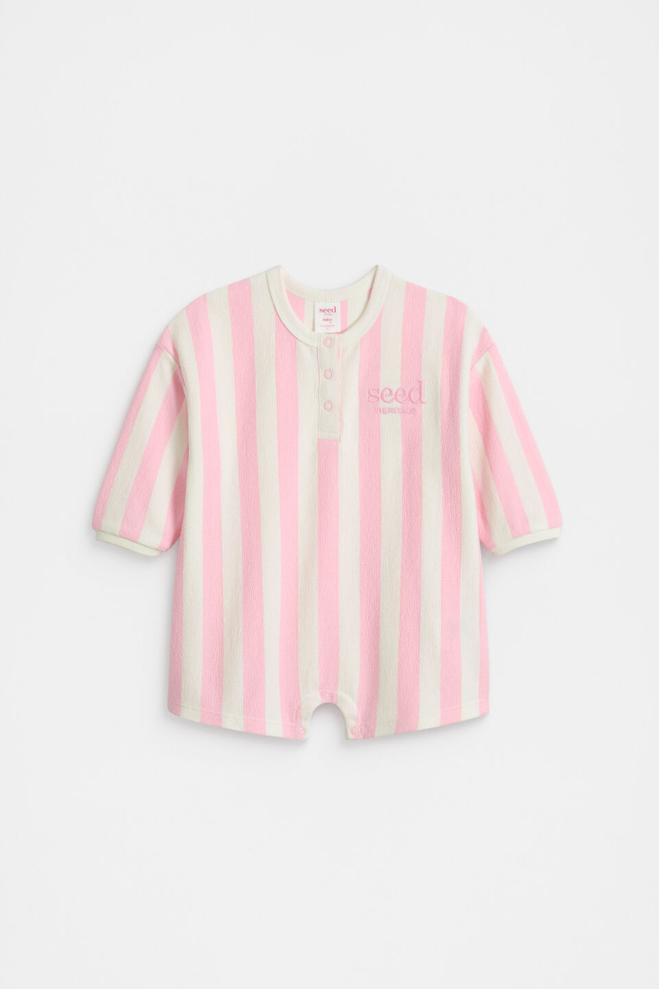 Stripe Logo Oversized Jumpsuit  Bubblegum