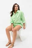 Cotton Stripe Pocket Shirt  Green Apple Stripe  hi-res