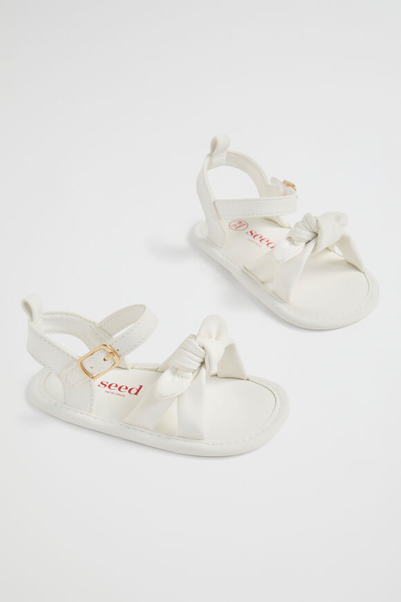Puffy Knot Sandal  White  hi-res