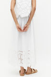 Lace Broderie Midi Skirt  Whisper White  hi-res