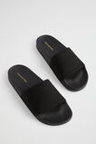 Seed Knit Pool Slide  Black  hi-res