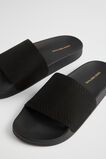 Seed Knit Pool Slide  Black  hi-res