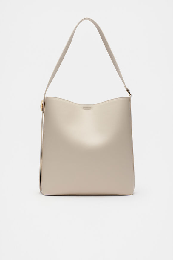 Buckle Trim Tote  Oat  hi-res