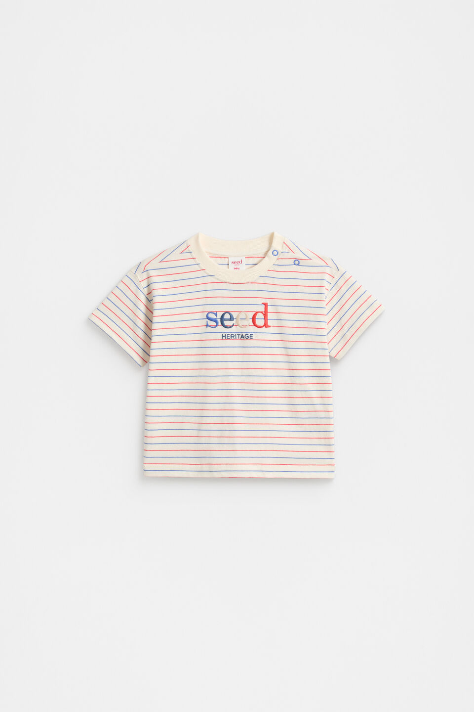 Multi Stripe Logo Tee  Multi