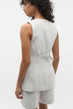Linen Pinstripe Vest  Cloud Grey Pinstripe  hi-res