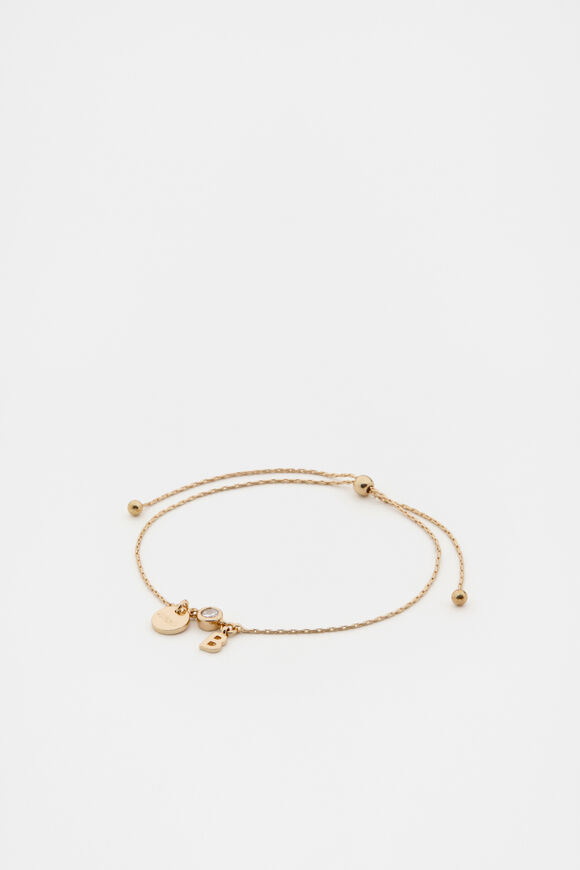 Micro Letter Toggle Bracelet  B  hi-res