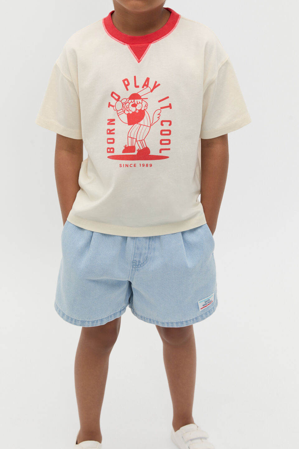 Play It Cool Tee  Strawberry Red