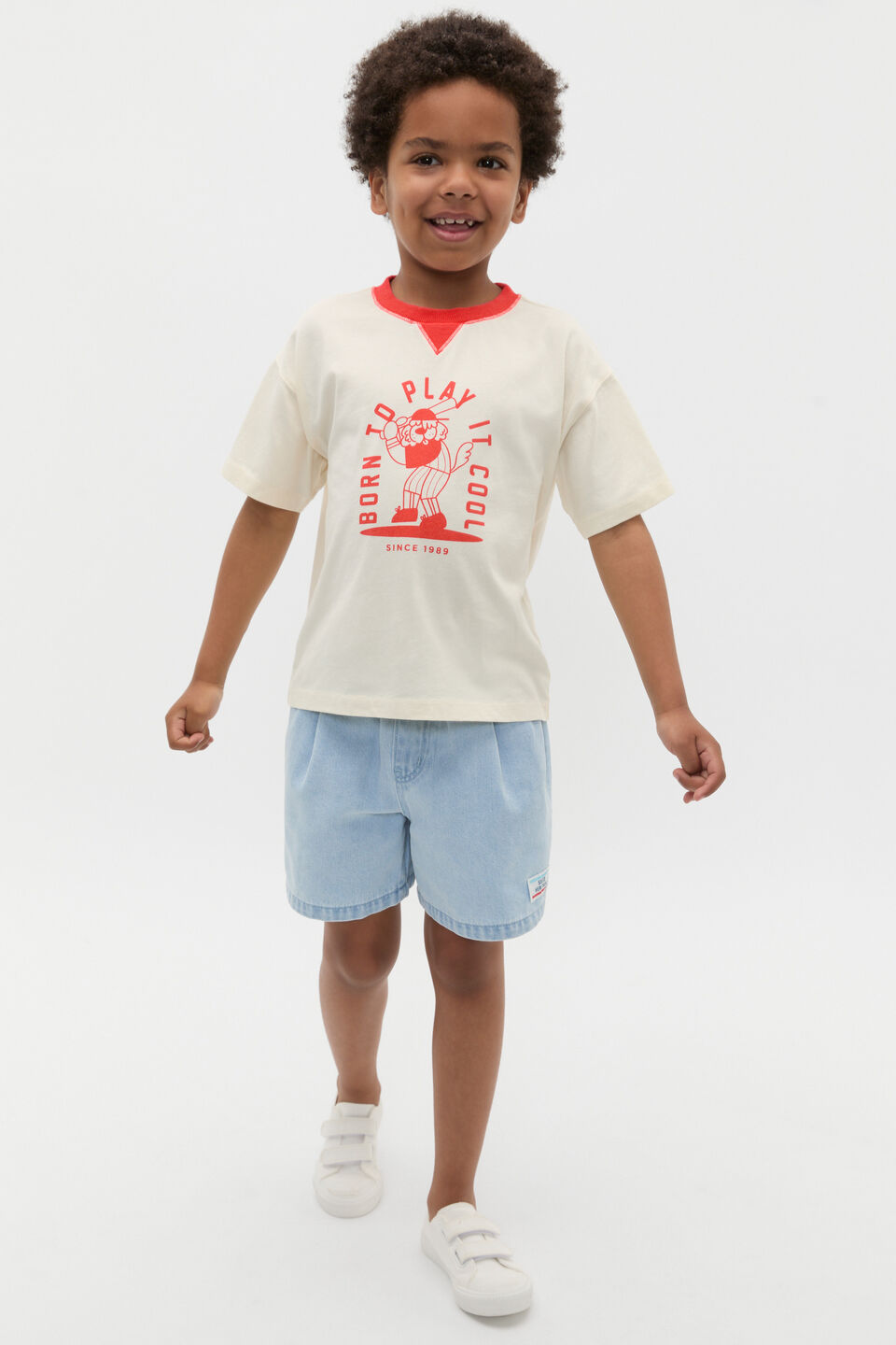 Play It Cool Tee  Strawberry Red