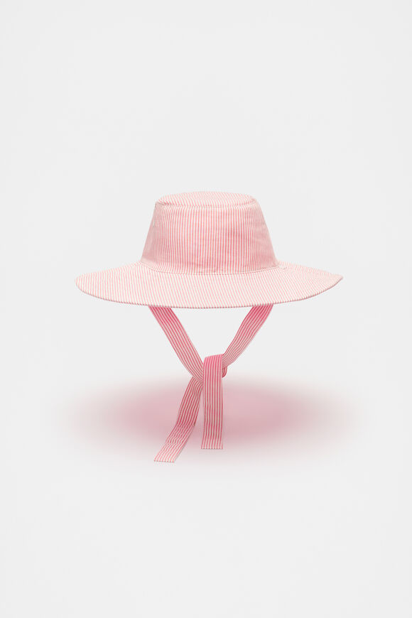 Wide Brim Reversible Hat  Strawberry Red  hi-res