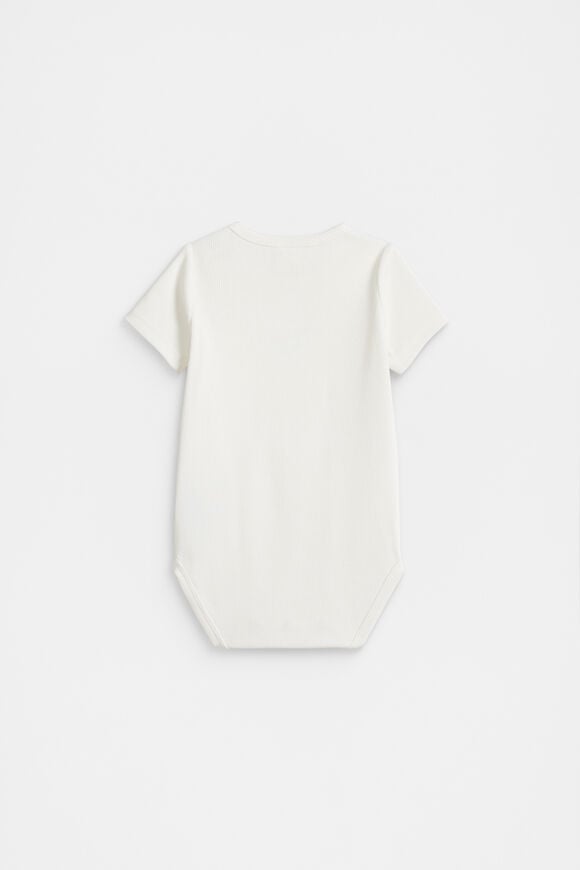 Core Rib Logo Bodysuit  Canvas  hi-res