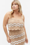 Crochet Cropped Tank  Nougat  hi-res