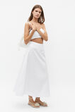 Basque Waist Circle Skirt  Whisper White  hi-res