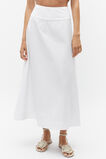 Basque Waist Circle Skirt  Whisper White  hi-res