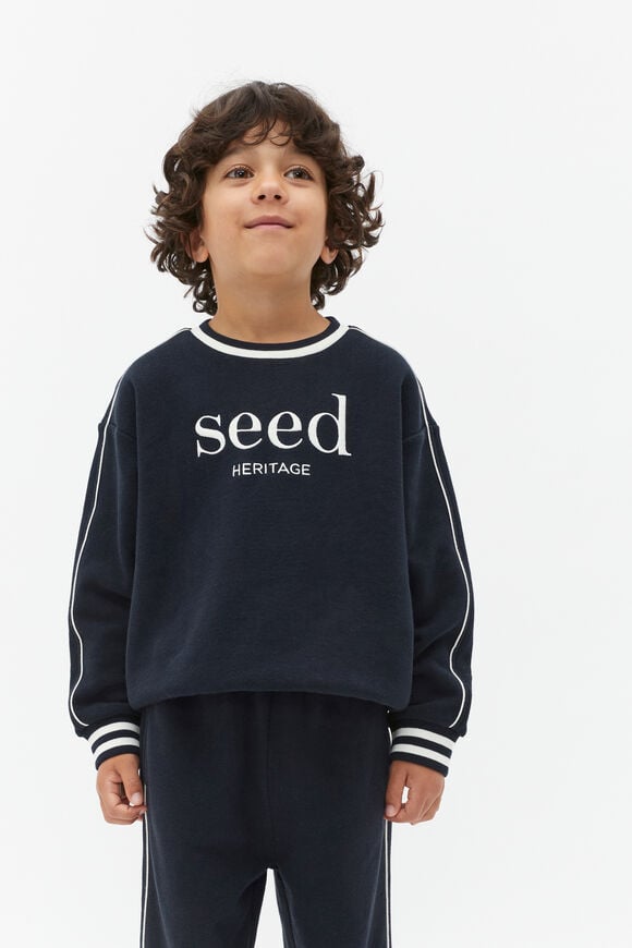 Core Logo Sweat  Midnight Blue  hi-res