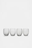 Twist Glasses Set of 4  Smoke  hi-res